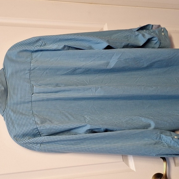 F mens Izod blue long sleeve button down shirt size XL - Picture 2 of 4